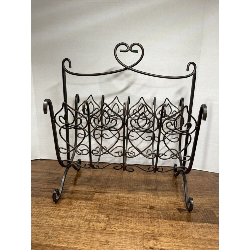 Southern Living at Home Magazine Rack Davistown Wrought Iron 15” Long